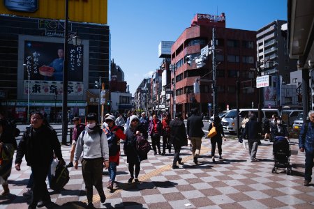 Views in April of 2019 around Asakusa in Tokyo, Japan 16