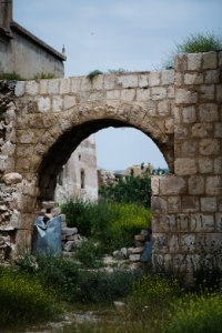 Views in April of 2019 around the historic "Roman Gate" in the ruins in the old city of Shingal 15