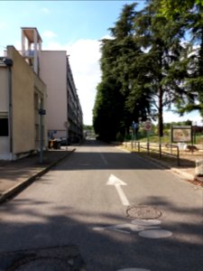 Villeurbanne - Boulevard Niels Bohr, depuis l'avenue Albert Einstein