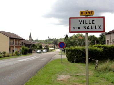 Ville-sur-Saulx (Meuse) city limit sign