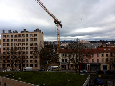Villeurbanne - Avenue Roger Salengro - Chantier au numéro 95