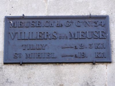Villers-sur-Meuse (Meuse) plaque de cocher