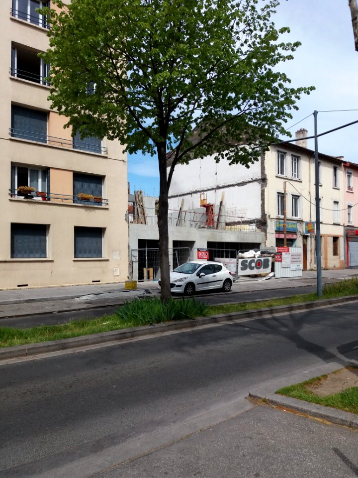 Villeurbanne - Avenue Roger Salengro - Chantier au numéro 95 - Premier étage