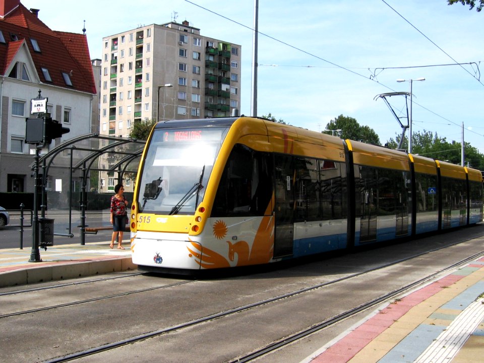 Villamos a Csemete utcánál