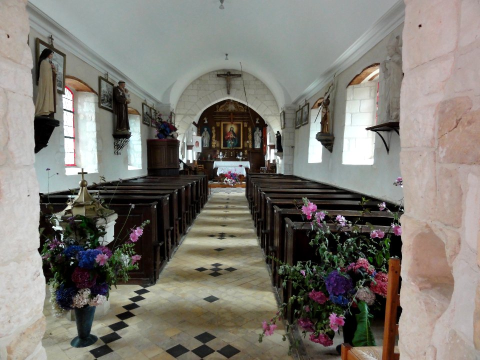 Villainville (Seine-Mar.) église intérieur