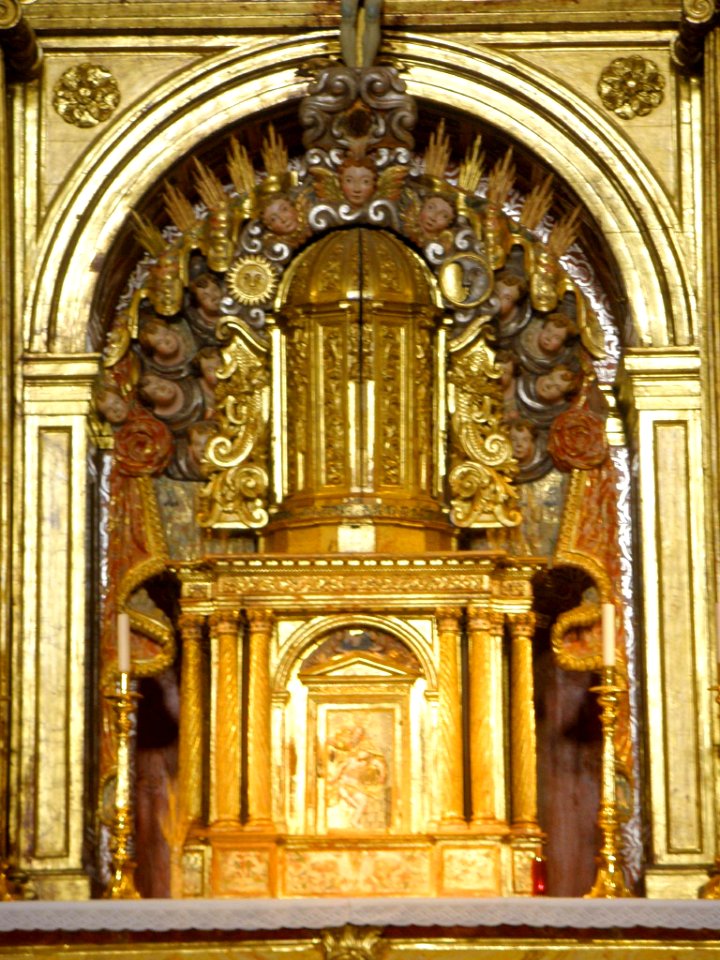 Villacastín - Iglesia de San Sebastián, retablo mayor 02