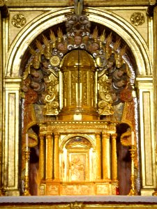 Villacastín - Iglesia de San Sebastián, retablo mayor 02