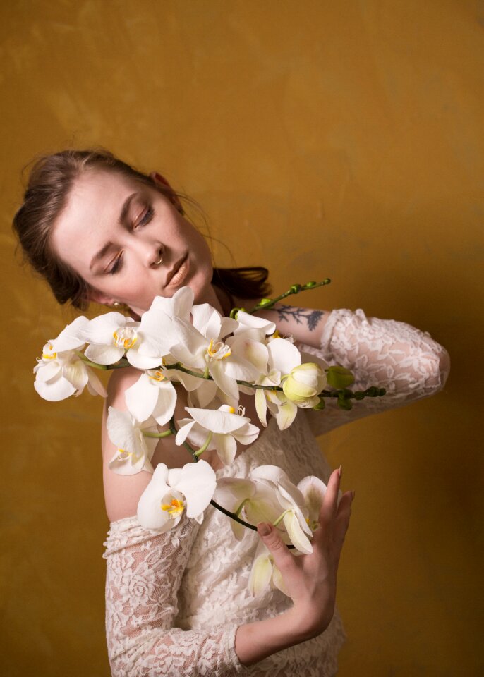 Young woman portrait dreamy