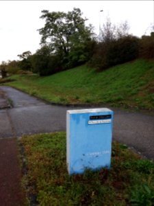 Villeurbanne - Rue du Canal - Borne Anneau Bleu, pont de Croix-Luizet et parc de la Feyssine