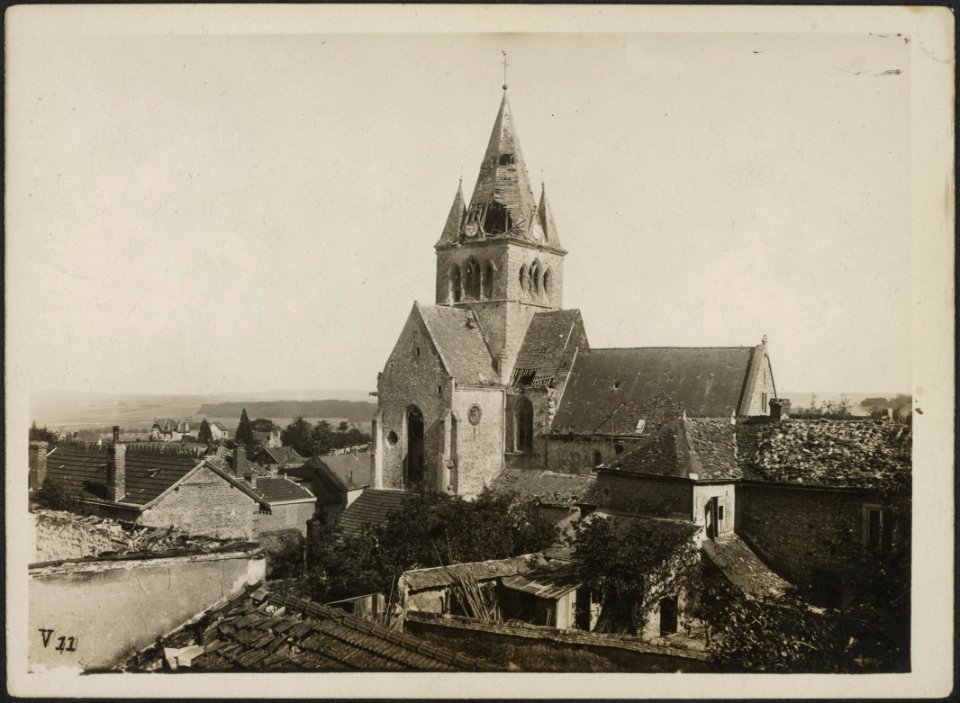 Ville Dommange General view July 1918., Bestanddeelnr 158-1775