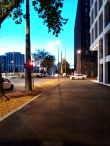 Villeurbanne - Rue de la Poudrette, côté nord en arrivant rue Maurice Moissonnier