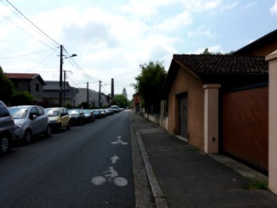 Villeurbanne - Rue Billon, depuis la rue Alexis Perroncel