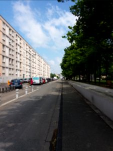 Villeurbanne - Rue Billon, depuis la rue Francis de Pressensé
