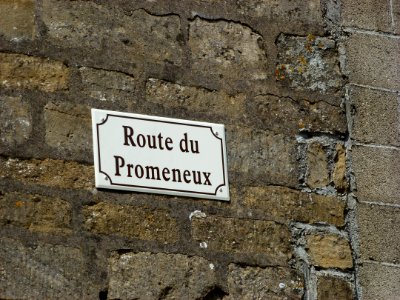Villers-sur-le-Mont (Ardennes) panneau Route du Promeneux