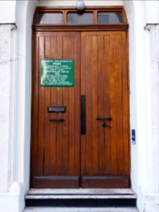 Villeurbanne - Rue Docteur Ollier - Temple antoiniste - Porte
