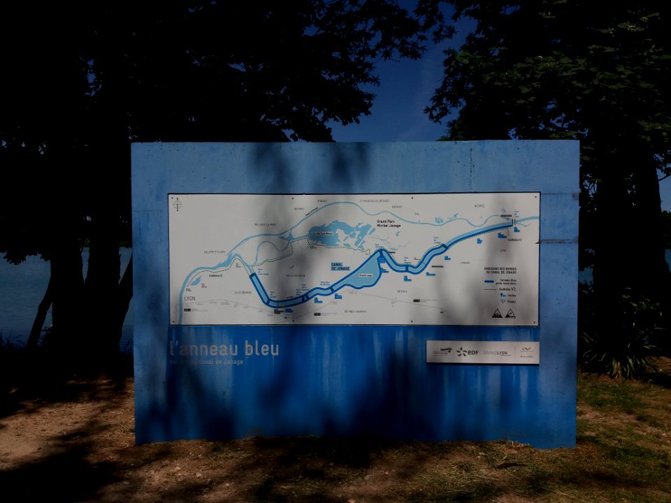 Villeurbanne - Rue de Pierrefrite, plan de l'anneau bleu
