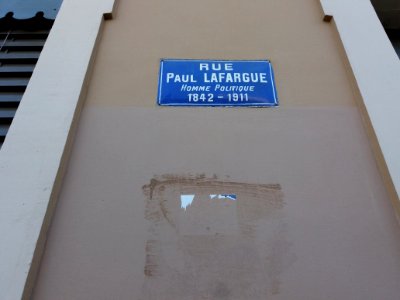 Villeurbanne - Rue Paul Lafargue - Plaque