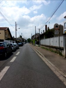 Villeurbanne - Rue Mauvert, depuis la rue Alexis Perroncel