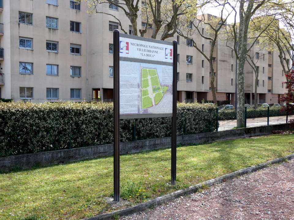Villeurbanne - Nécropole nationale de la Doua - Plan