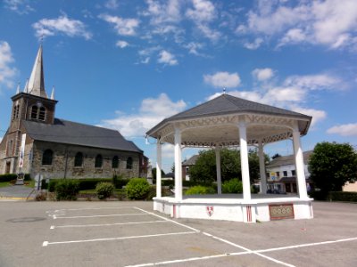 Villers-Sire-Nicole (Nord, Fr) kiosque à musique
