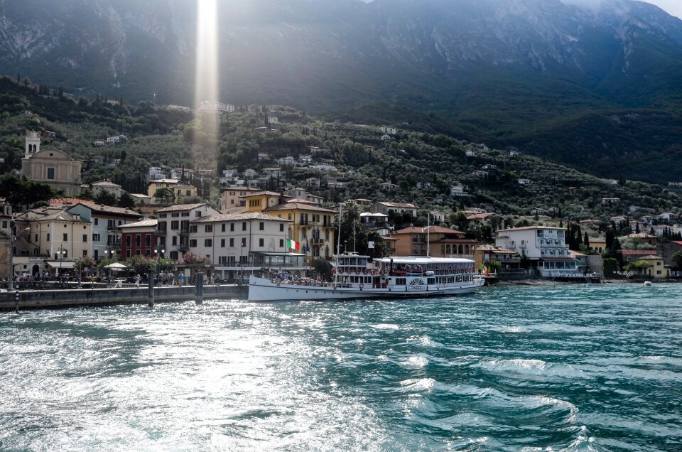 Landscape lake at malcesine