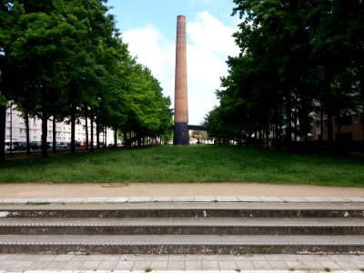 Villeurbanne - Parc du Centre, depuis la rue Francis de Pressensé