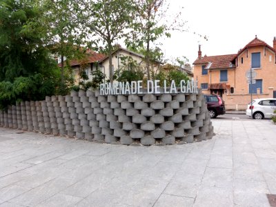 Villeurbanne - Promenade de la Gare, inscription sans P
