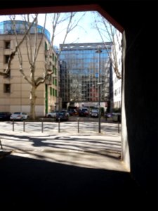 Villeurbanne - Rue Jean Novel, côté ouest, en traversant l'avenue Antoine Dutrievoz