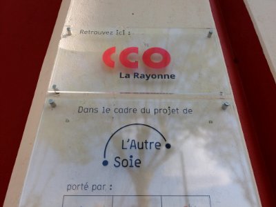 Villeurbanne - L'Autre Soie, plaque CCO La Rayonne
