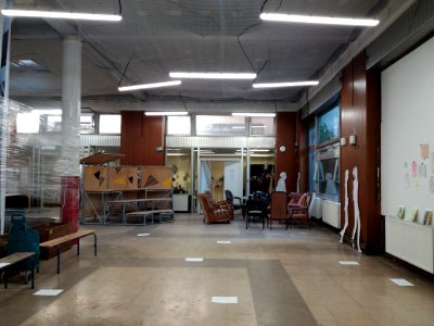 Villeurbanne - L'Autre Soie, fauteuils et gradins dans la Rotonde