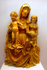 Virgin and Child with Saint Anne by Tilman Riemenschneider and workshop, c. 1500, linden wood - Mainfränkisches Museum - Würzburg, Germany - DSC04839