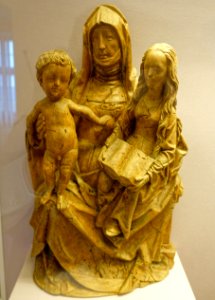 Virgin and Child with Saint Anne by Tilman Riemenschneider and workshop, c. 1500, linden wood - Mainfränkisches Museum - Würzburg, Germany - DSC04806
