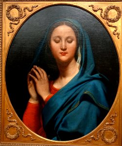 Virgin of the Blue Veil by Jean-Auguste-Dominque Ingres, 1827, oil on canvas - Museu de Arte de São Paulo - DSC07331