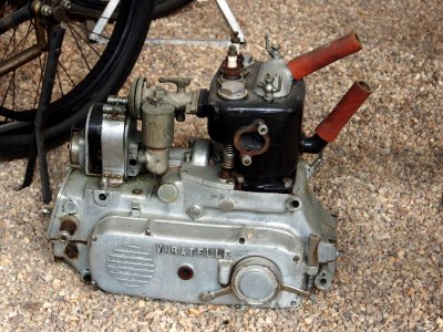 Viratelle engine block, Musée de la Moto et du Vélo, Amneville, France, pic-035