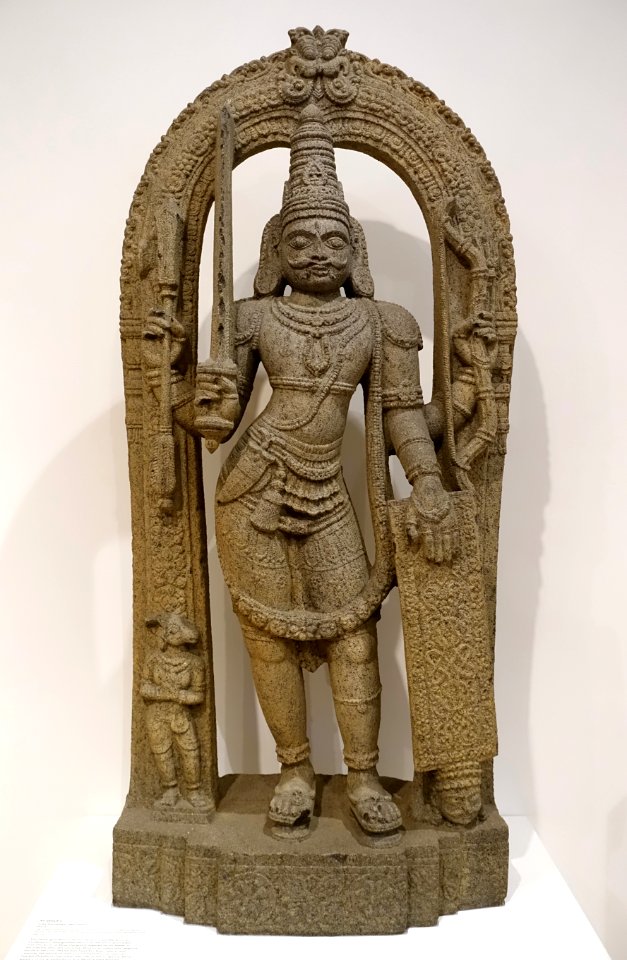 Virabhadra, Karnataka, India, 1500s AD, stone - Dallas Museum of Art - DSC05074