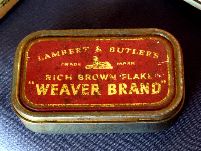 Vintage Tobacco Tin Lambert & Butler's Weaver Brand