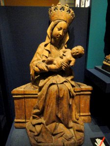 Virgin Mary, made in Lubeck, 1450-1460 - National Museum of Finland - DSC04223