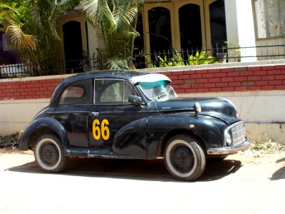 Vintage Car at Indiranagar in Bengaluru photo