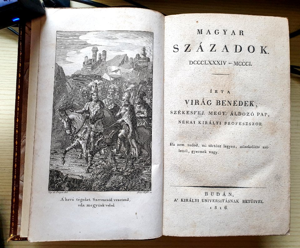 Virág Benedek - Magyar Századok (Hungarian Centuries) 1816