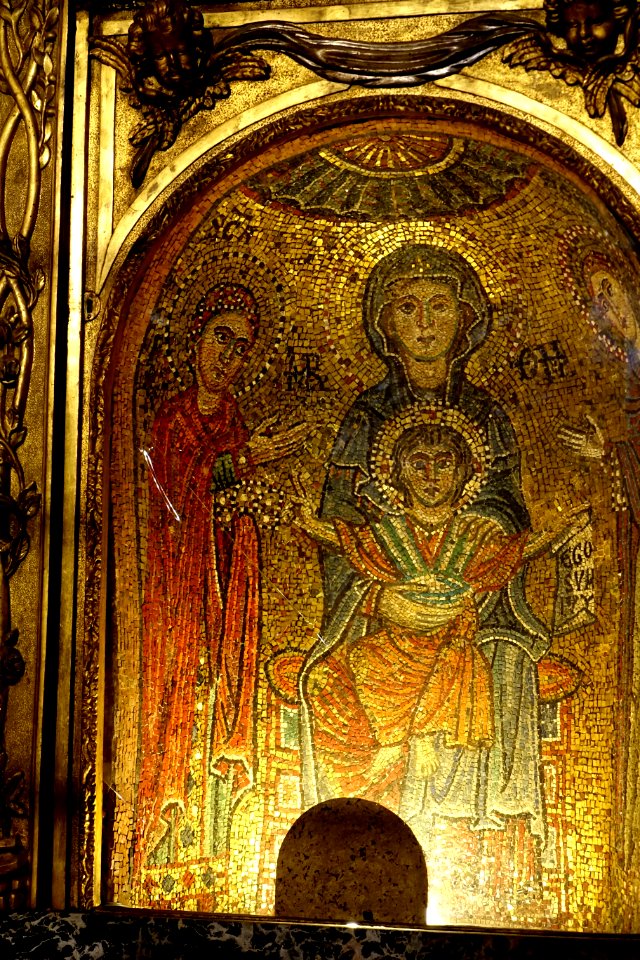 Virgin Mary and Saint Pudentiana - Santa Prassede - Rome, Italy - DSC05771