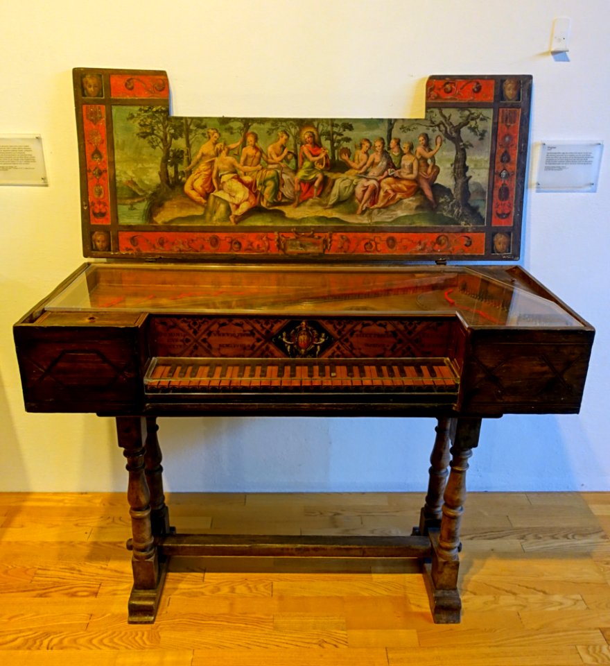 Virginal, Dominicus Venetus, Venice, probably 1566 - Germanisches Nationalmuseum - Nuremberg, Germany - DSC03254