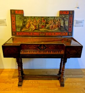 Virginal, Dominicus Venetus, Venice, probably 1566 - Germanisches Nationalmuseum - Nuremberg, Germany - DSC03254