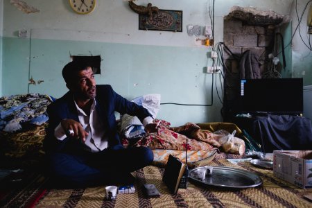 Visiting the Shia shrine of Sayida Zeyneb in Shingal in April of 2019, after its reconstruction following destructing by the Islamic State 30