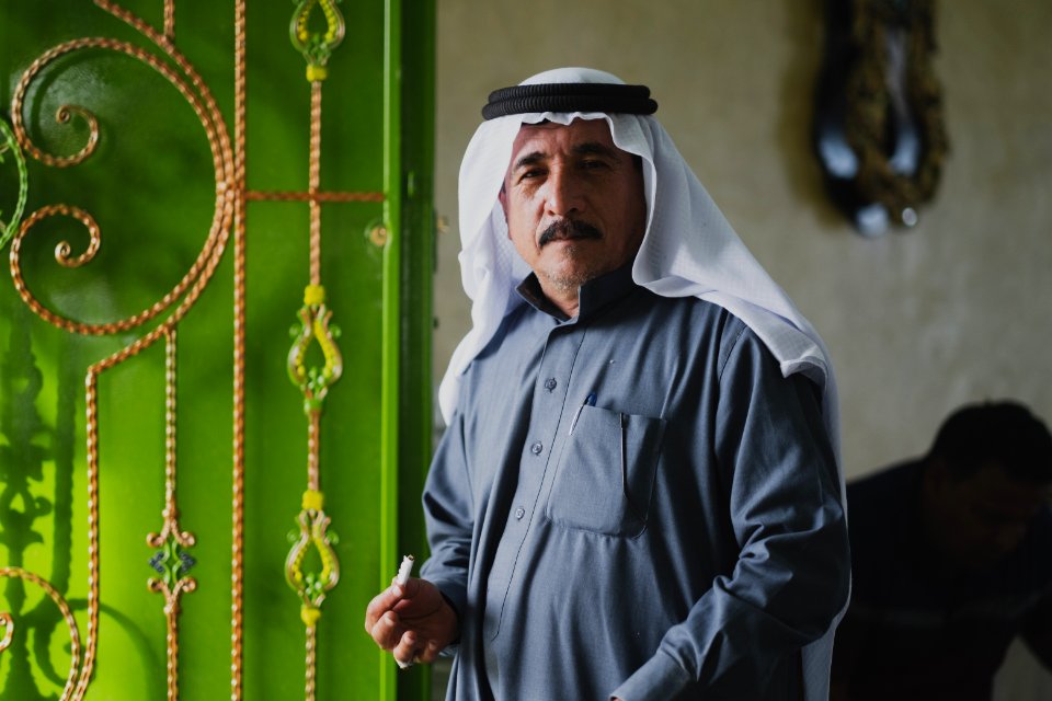 Visiting the Shia shrine of Sayida Zeyneb in Shingal in April of 2019, during its reconstruction following destruction by the Islamic State 01
