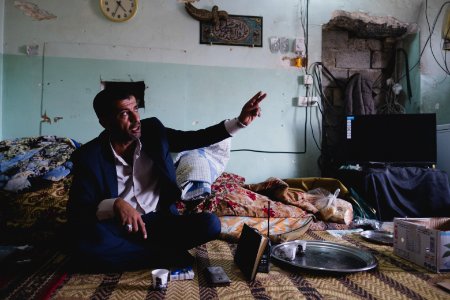 Visiting the Shia shrine of Sayida Zeyneb in Shingal in April of 2019, after its reconstruction following destructing by the Islamic State 31
