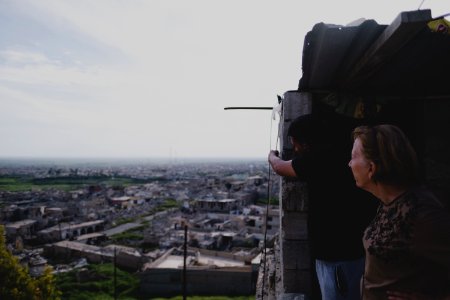 Visiting the Shia shrine of Sayida Zeyneb in Shingal in April of 2019, after its reconstruction following destructing by the Islamic State 37