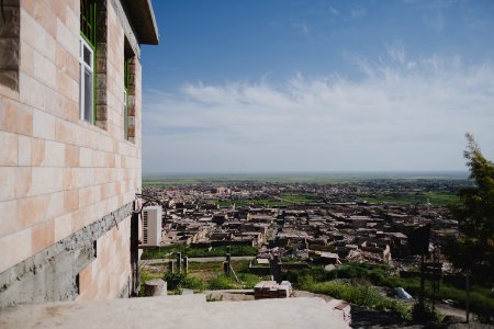 Visiting the Shia shrine of Sayida Zeyneb in Shingal in April of 2019, after its reconstruction following destructing by the Islamic State 20