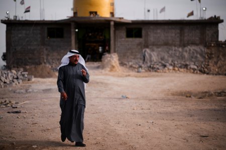 Visiting the Shia shrine of Sayida Zeyneb in Shingal in April of 2019, during its reconstruction following destruction by the Islamic State 13