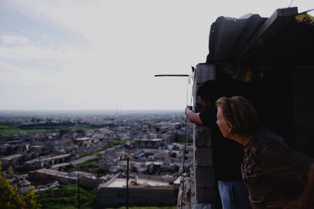 Visiting the Shia shrine of Sayida Zeyneb in Shingal in April of 2019, after its reconstruction following destructing by the Islamic State 38