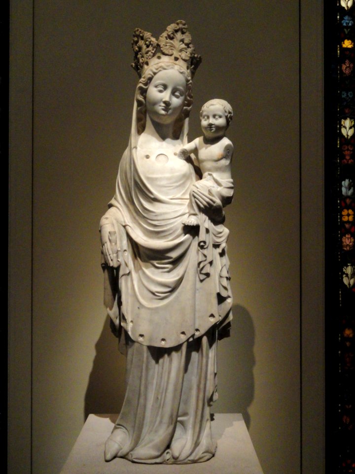 Virgin and Child, French, c. 1325-1350, marble - National Gallery of Art, Washington - DSC09860